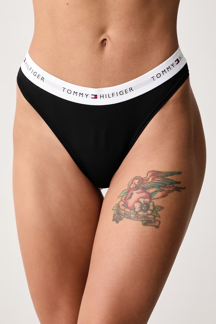 Tommy Hilfiger Figi damskie czarny UW0UW06638