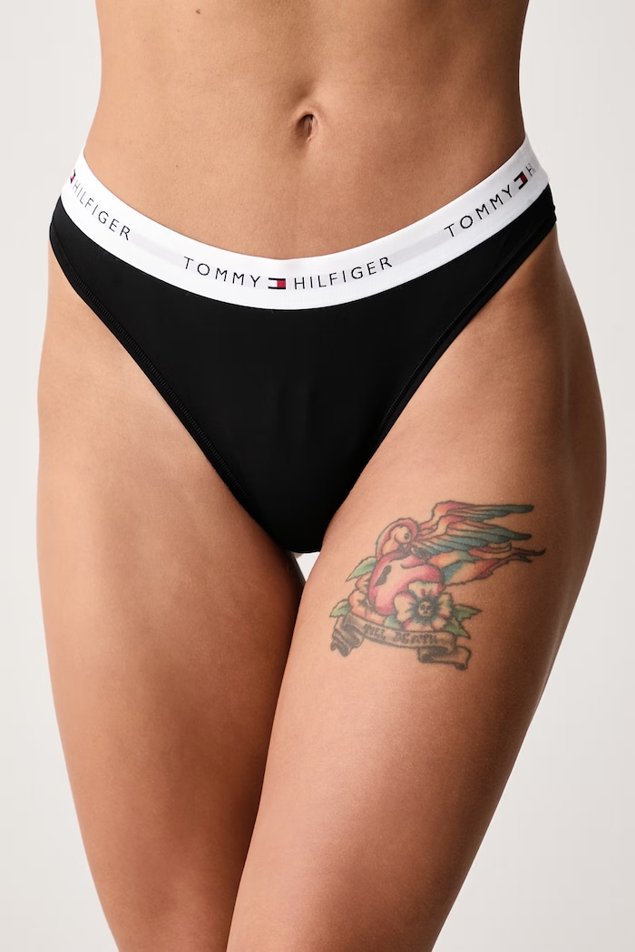 Tommy Hilfiger Figi damskie czarny UW0UW06638