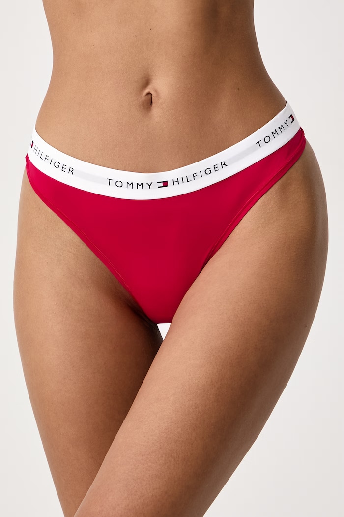 Tommy Hilfiger Stringi damskie czerwony UW0UW06636