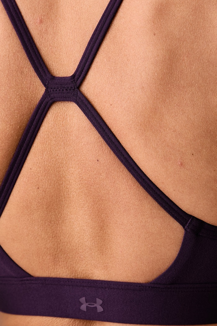Biustonosz sportowy Strappy Bralette Under Armour fioletowy 6013743