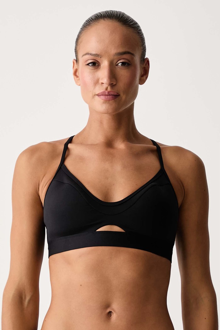 Under Armour Biustonosz sportowy Strappy Bralette czarny 6013743