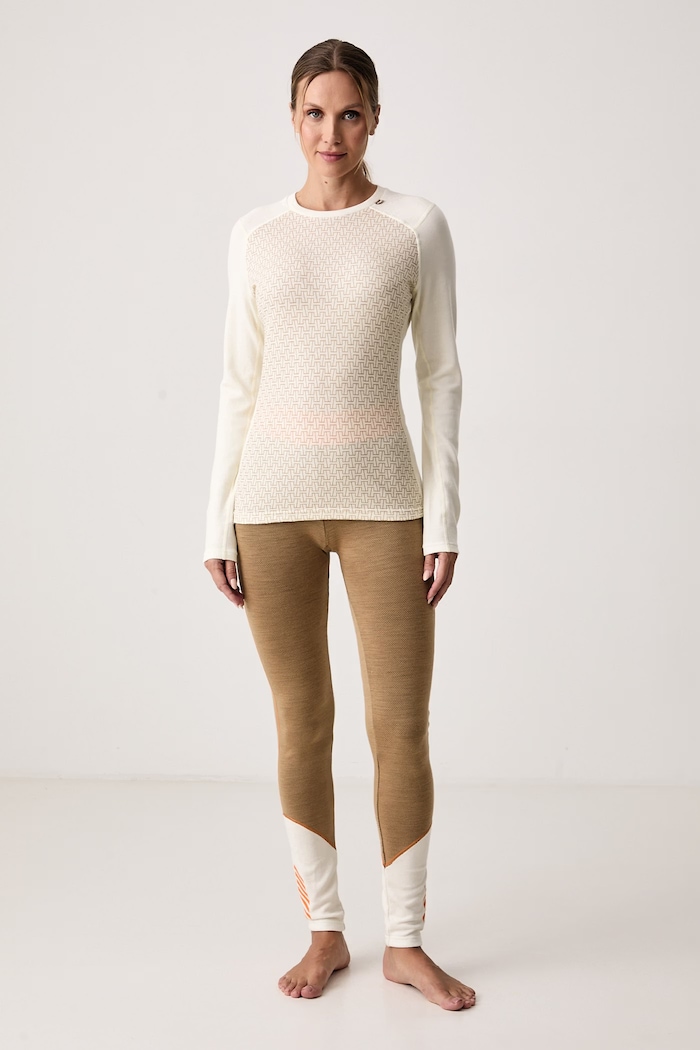Helly Hansen Legginsy termoaktywne damskie z wełną merino LIFA MERINO 49380.764 brązowy AW26