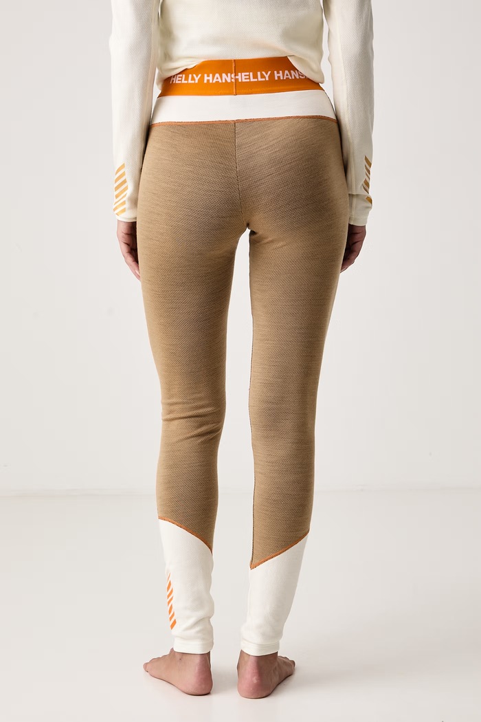 Odzież Helly Hansen Legginsy termoaktywne damskie z wełną merino LIFA MERINO 49380.764 brązowy