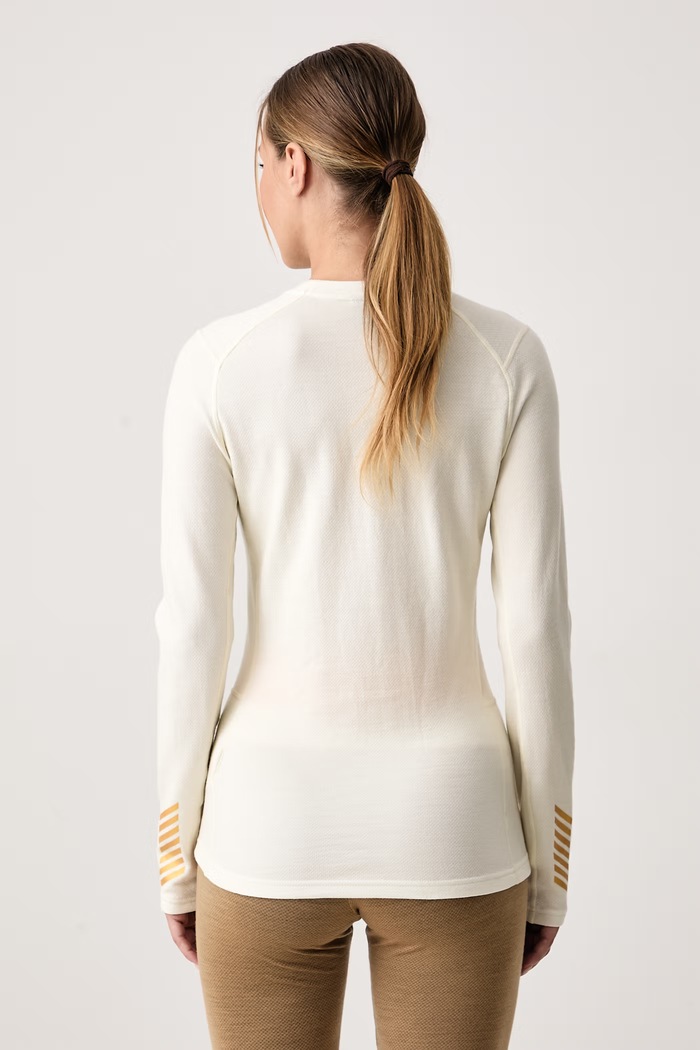 Odzież Helly Hansen Longsleeve termoaktywny damski z wełną merino LIFA MERINO 49379.047 beżowy