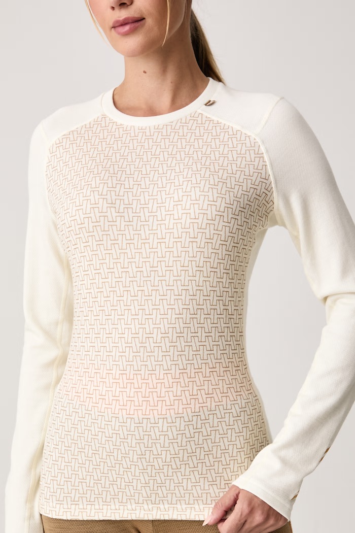 Longsleeve termoaktywny damski z wełną merino LIFA MERINO Helly Hansen 49379.047 beżowy