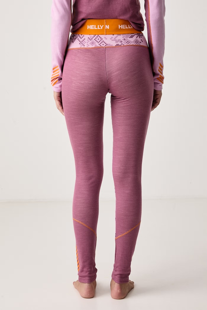 Odzież Helly Hansen Legginsy termoaktywne damskie z wełną merino LIFA MERINO 49411.052 różowy