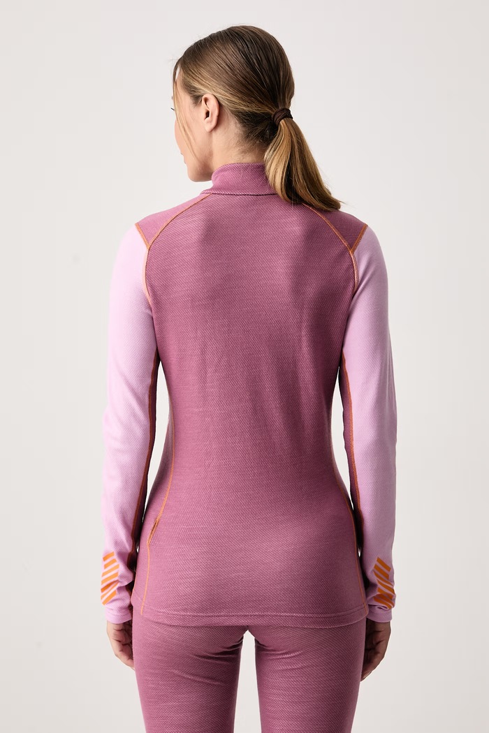 Odzież Helly Hansen Longsleeve termoaktywny damski z wełną merino LIFA MERINO 49410 różowy