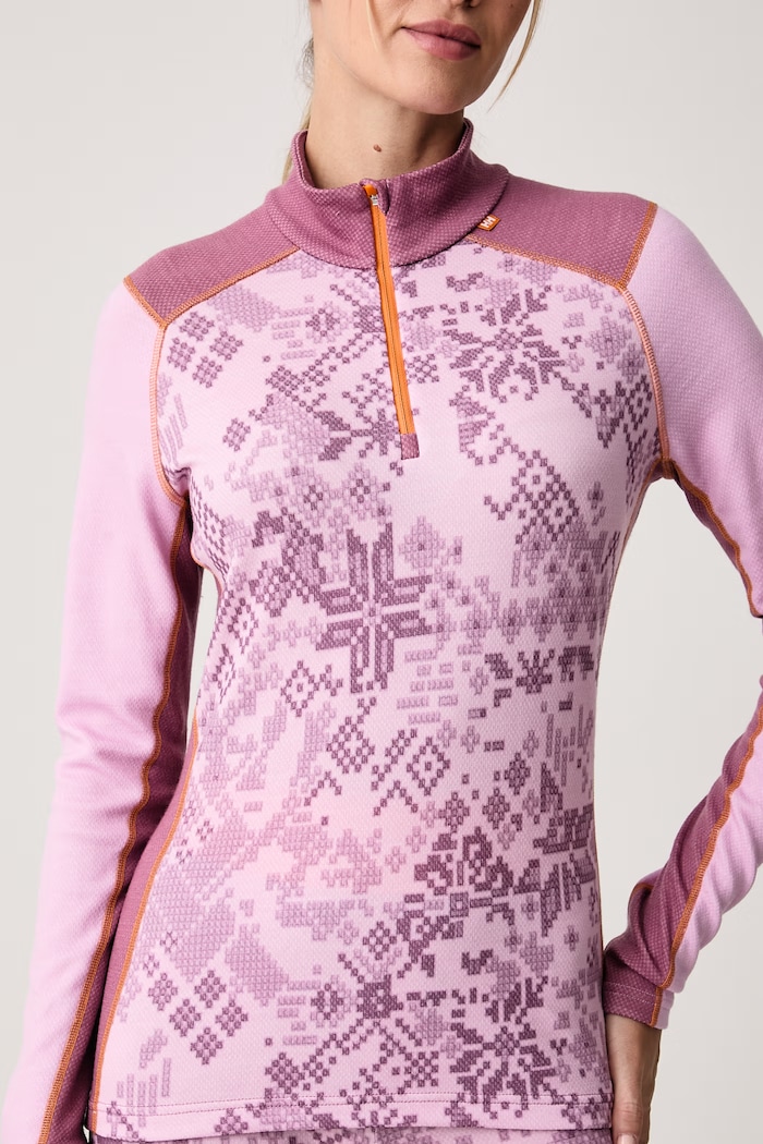 Longsleeve termoaktywny damski z wełną merino LIFA MERINO Helly Hansen 49410 różowy