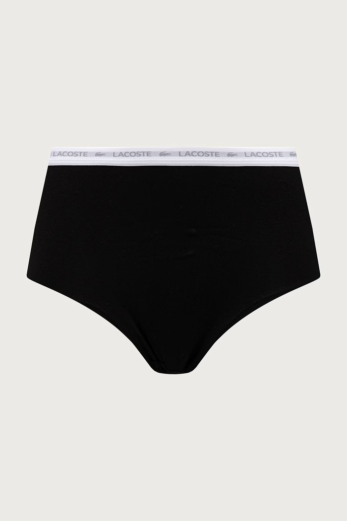 Odzież Lacoste Majtki damskie bawełniane z elastanem 3-pack 5F8881 szary