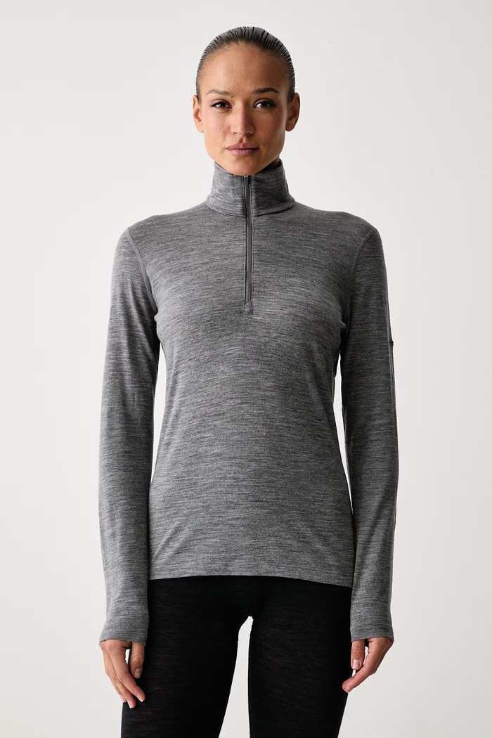 Icebreaker Longsleeve termoaktywny damski z wełny merino 200 Oasis szary IBB043800131