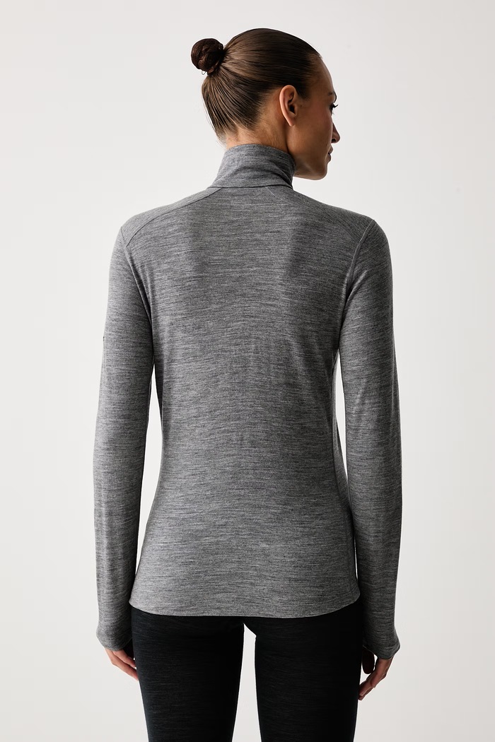 Odzież Icebreaker Longsleeve termoaktywny damski z wełny merino 200 Oasis IBB043800131 szary