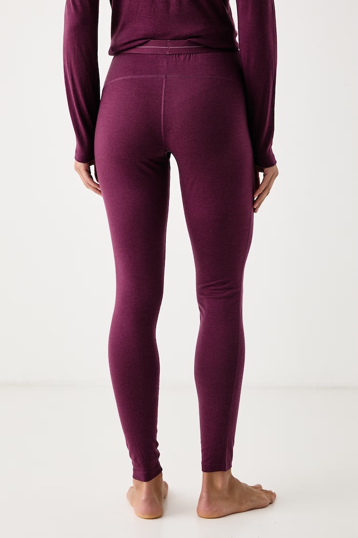 Odzież Icebreaker Legginsy funkcyjne damskie z wełny merino 200 Oasis IB1043830PB1 fioletowy
