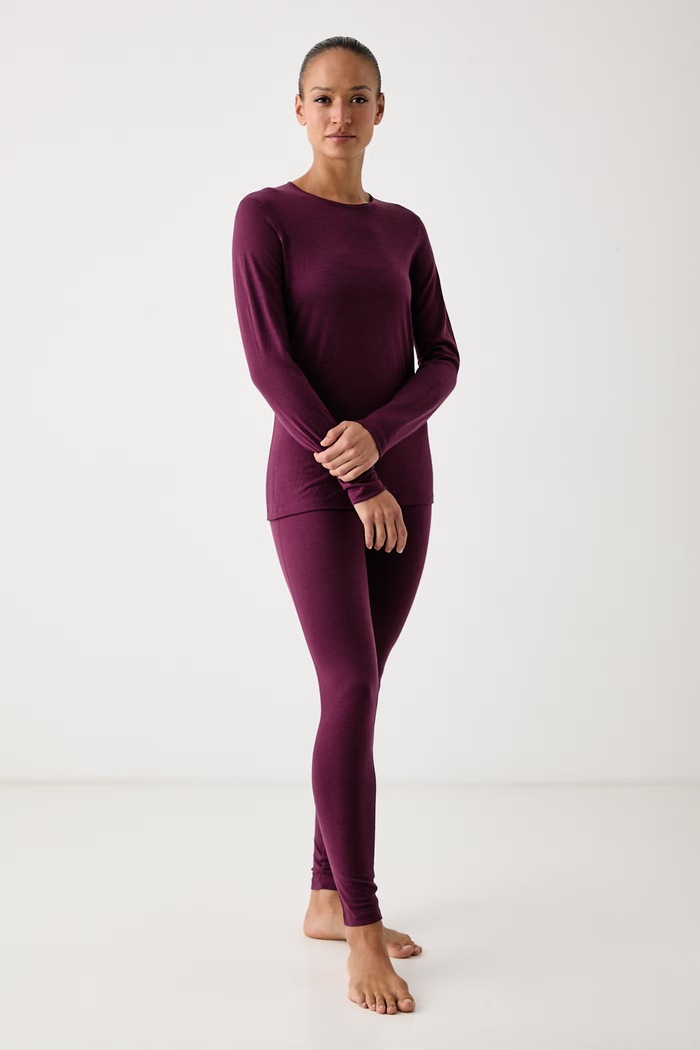 Icebreaker Longsleeve funkcyjny damski z wełny merino 200 Oasis IB1043750PB1 fioletowy AW26