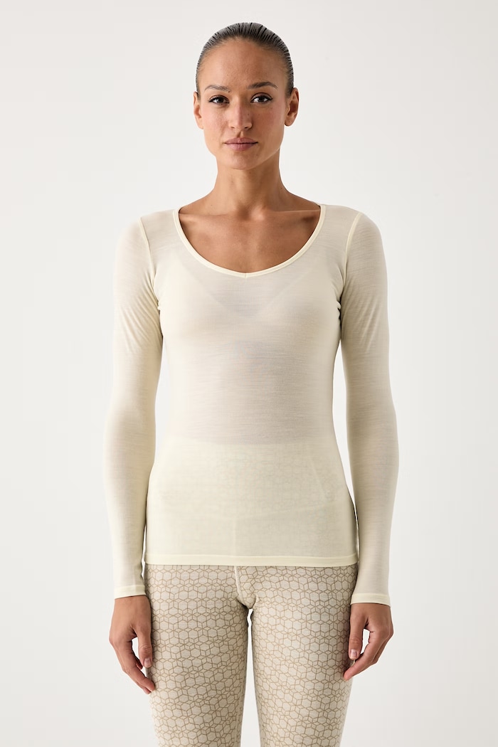 Icebreaker Longsleeve funkcyjny damski z wełną merino Siren żółty IB1031940001