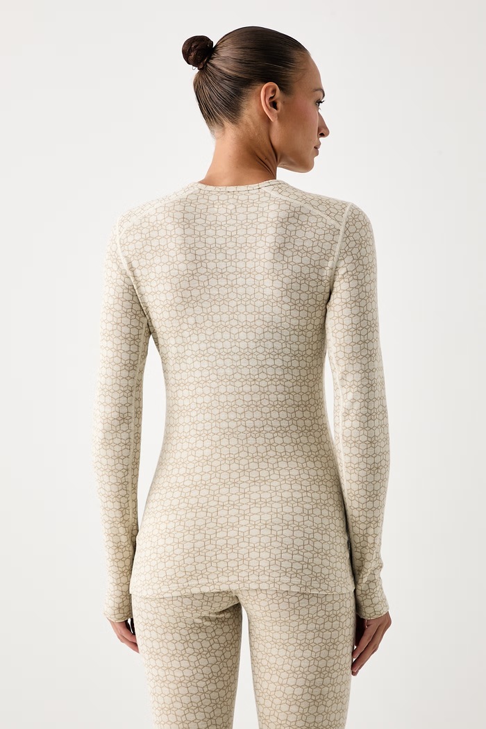 Odzież Icebreaker Longsleeve termoaktywny damski z wełny merino Merino 260 Oasis IB0A57JC0NU1 beżowy
