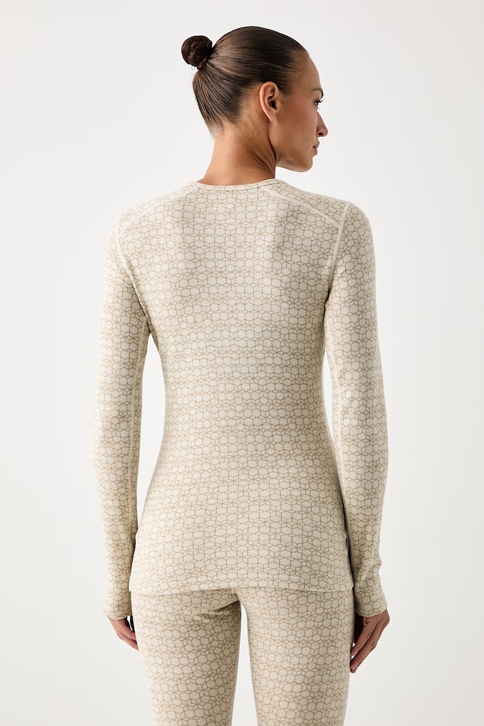 Odzież Icebreaker Longsleeve termoaktywny damski z wełny merino Merino 260 Oasis IB0A57JC0NU1 beżowy