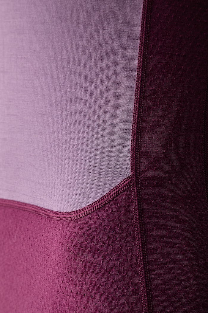 Longsleeve funkcyjny damski z wełny merino Merino ZoneKnit 200 Icebreaker fioletowy IB0A57CK0O11