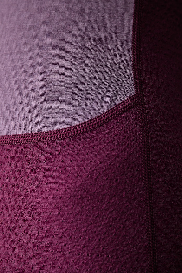 Longsleeve funkcyjny damski z wełny merino Merino ZoneKnit 200 Icebreaker fioletowy IB0A579P0O11