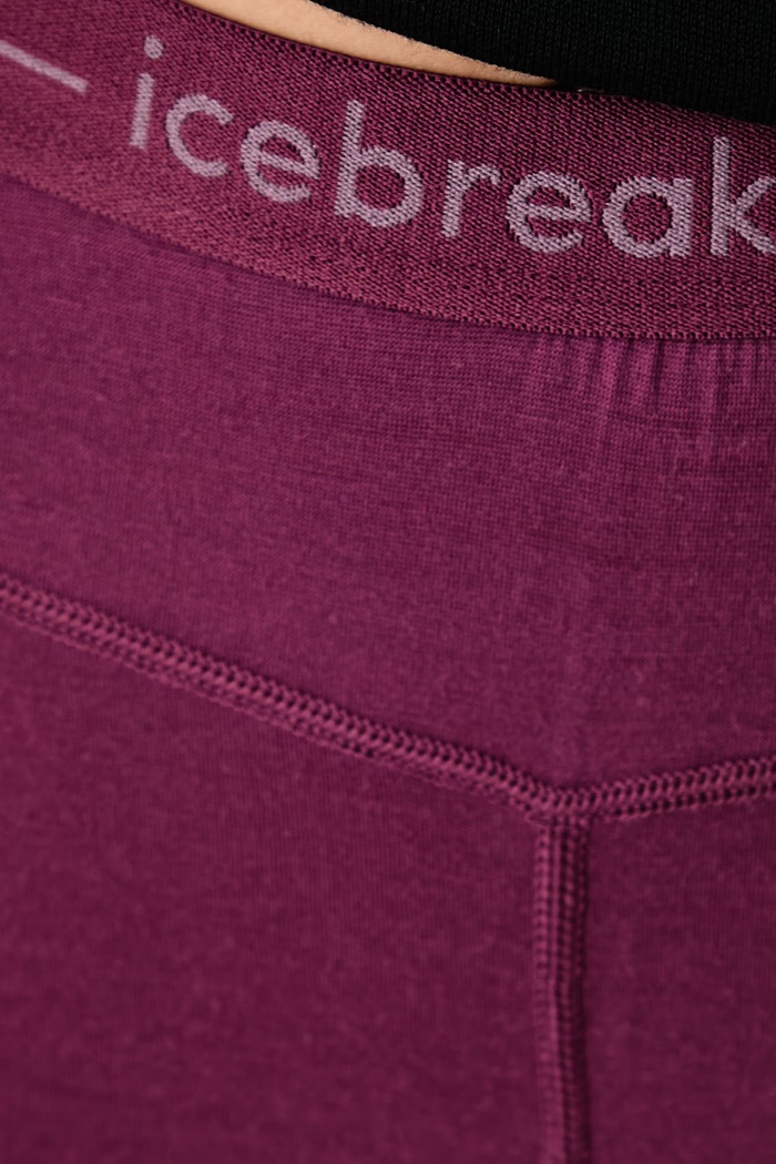 Odzież Icebreaker Legginsy termoaktywne damskie z wełny merino ZoneKnit 200 IB0A56HE0PB1 fioletowy