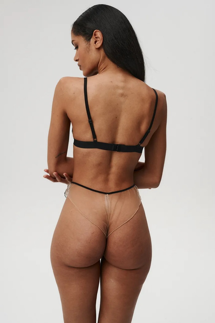 Ρούχα Undress Code jockstrap δαντέλα Gentle 1330 μαύρο