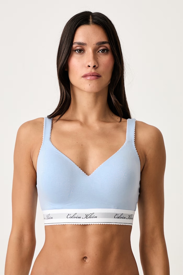 Calvin Klein Underwear Trojuholníková podprsenka modrá LV00QF9071