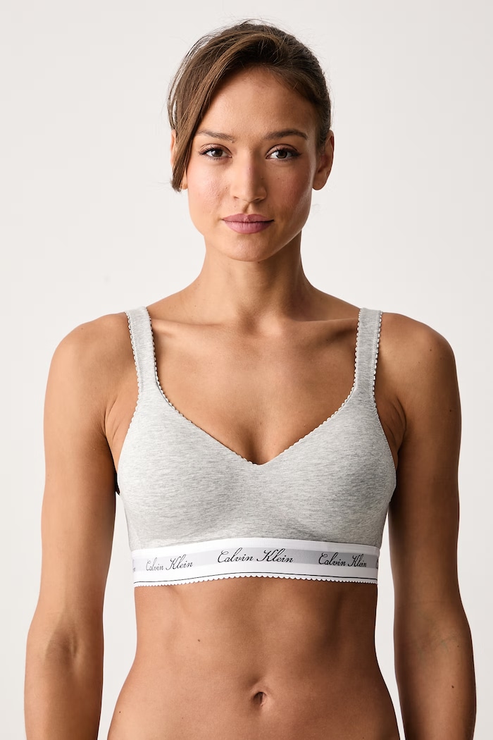 Calvin Klein Underwear Biustonosz trójkątny szary LV00QF9071