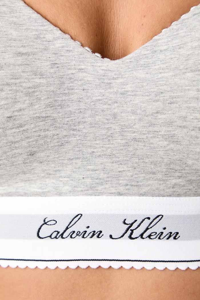 Biustonosz trójkątny Calvin Klein Underwear LV00QF9071 szary