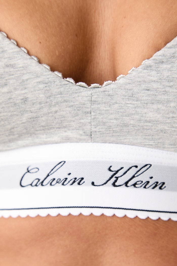 Biustonosz trójkątny Calvin Klein Underwear LV00QF9070 szary