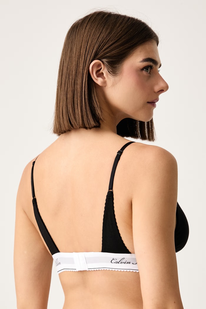 Calvin Klein Underwear Τριγωνικό σουτιέν με βαμβάκι LV00QF9068 μαύρο AW26