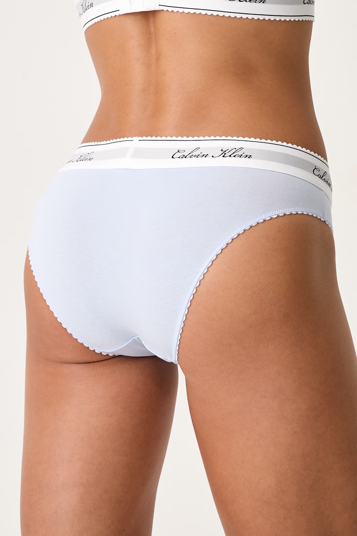 Îmbrăcăminte Calvin Klein Underwear Chiloți full brief pentru femei cu bumbac LV00QF9073 albastru