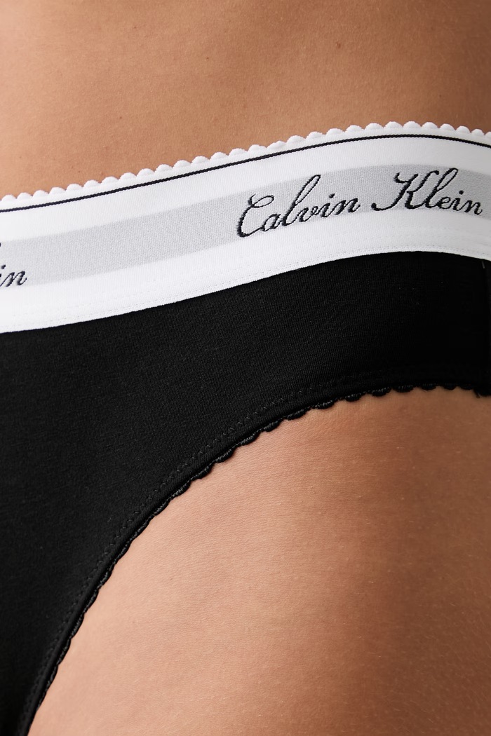 Calvin Klein Underwear figi damskie z bawełną czarny LV00QF9073