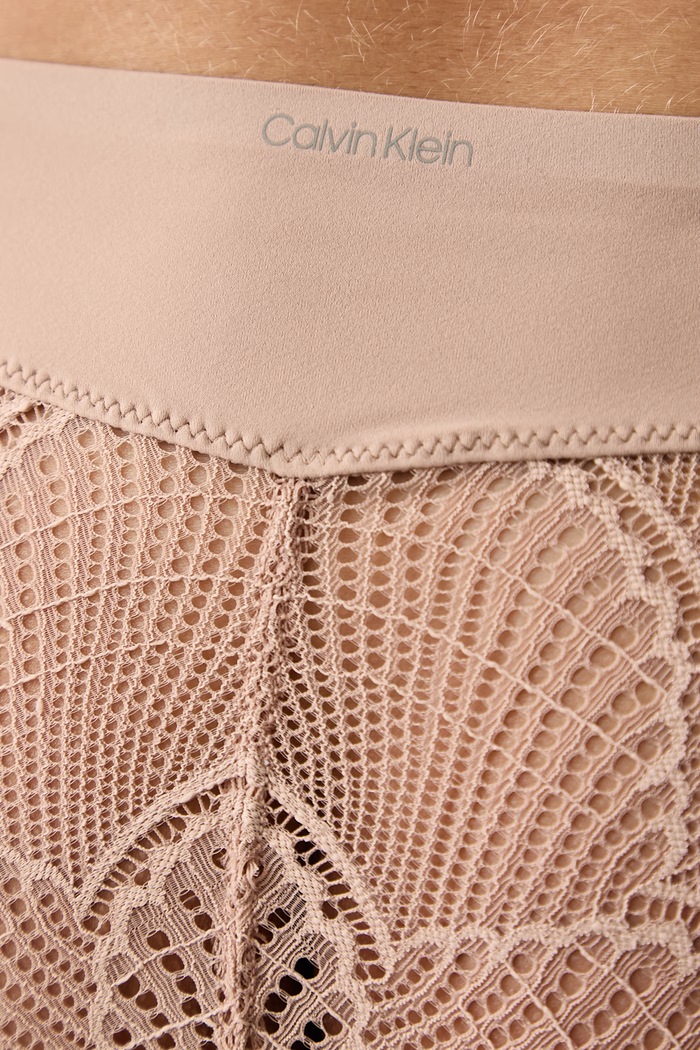 Oblačila Calvin Klein Underwear Klasične hlačke ženske LV00QF8969 bež