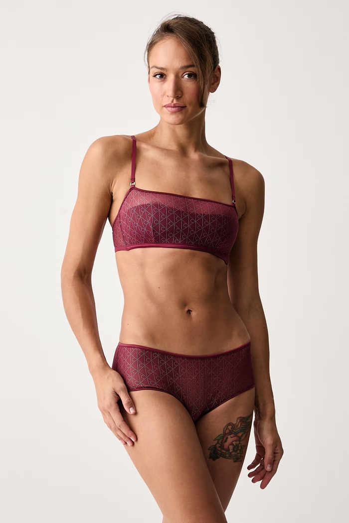 Calvin Klein Underwear Figi damskie LV00QF8954 bordowy AW26