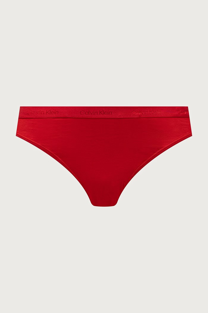 Odzież Calvin Klein Underwear Stringi damskie bawełniane z elastanem 5-pack LV00QD5432 czerwony
