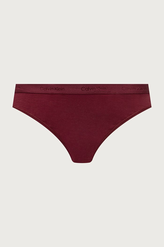 Stringi damskie bawełniane z elastanem 5-pack Calvin Klein Underwear LV00QD5432 czerwony