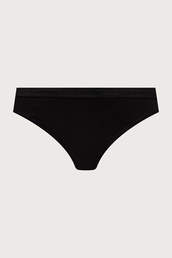 Stringi damskie bawełniane z elastanem 5-pack Calvin Klein Underwear czerwony LV00QD5432