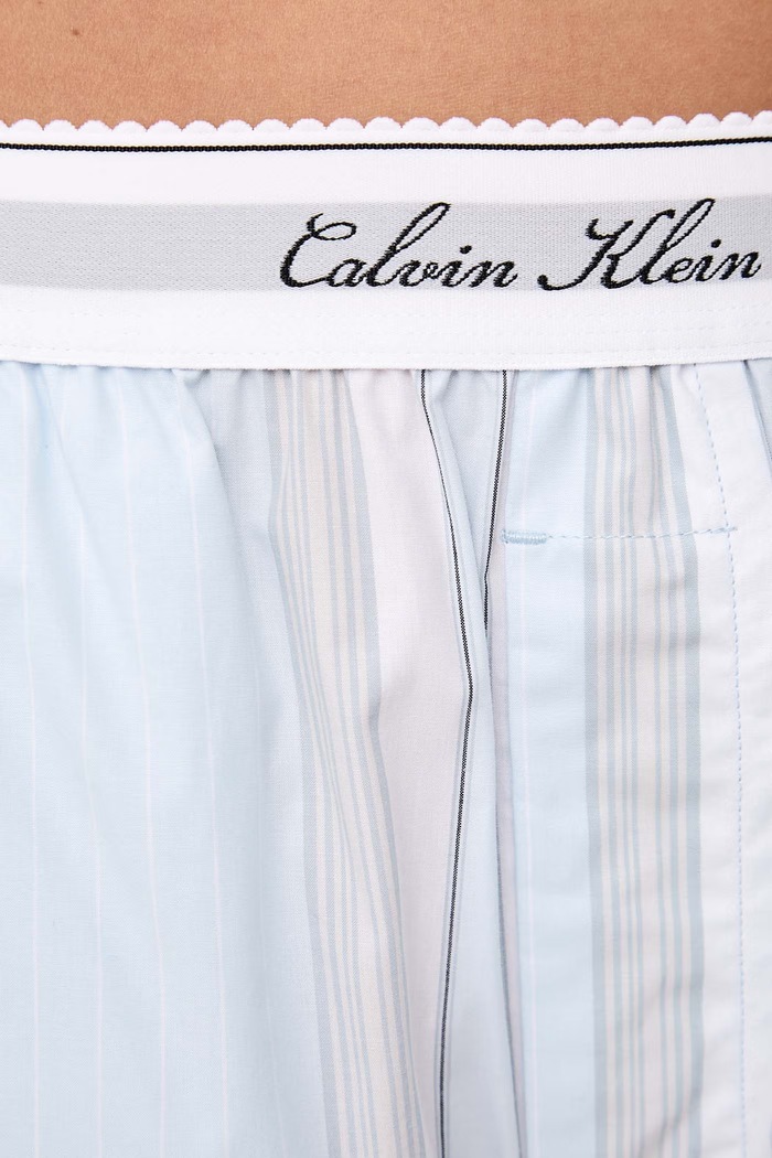 Pyžamové kalhoty dámské bavlněné Calvin Klein Underwear LV00QS7679 modrá