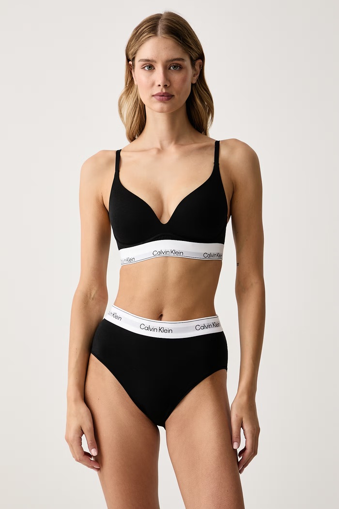 Calvin Klein Underwear Trojuholníková podprsenka s bavlnou LV00QF8992 čierna AW26