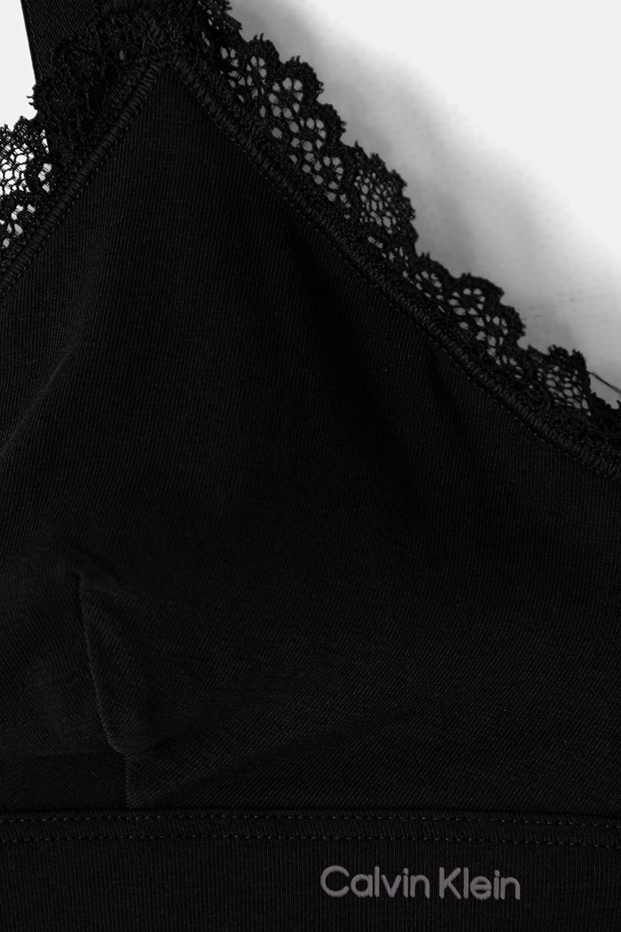 Calvin Klein Underwear biustonosz trójkątny bawełniany z elastanem 2-pack szary LV00QF9124