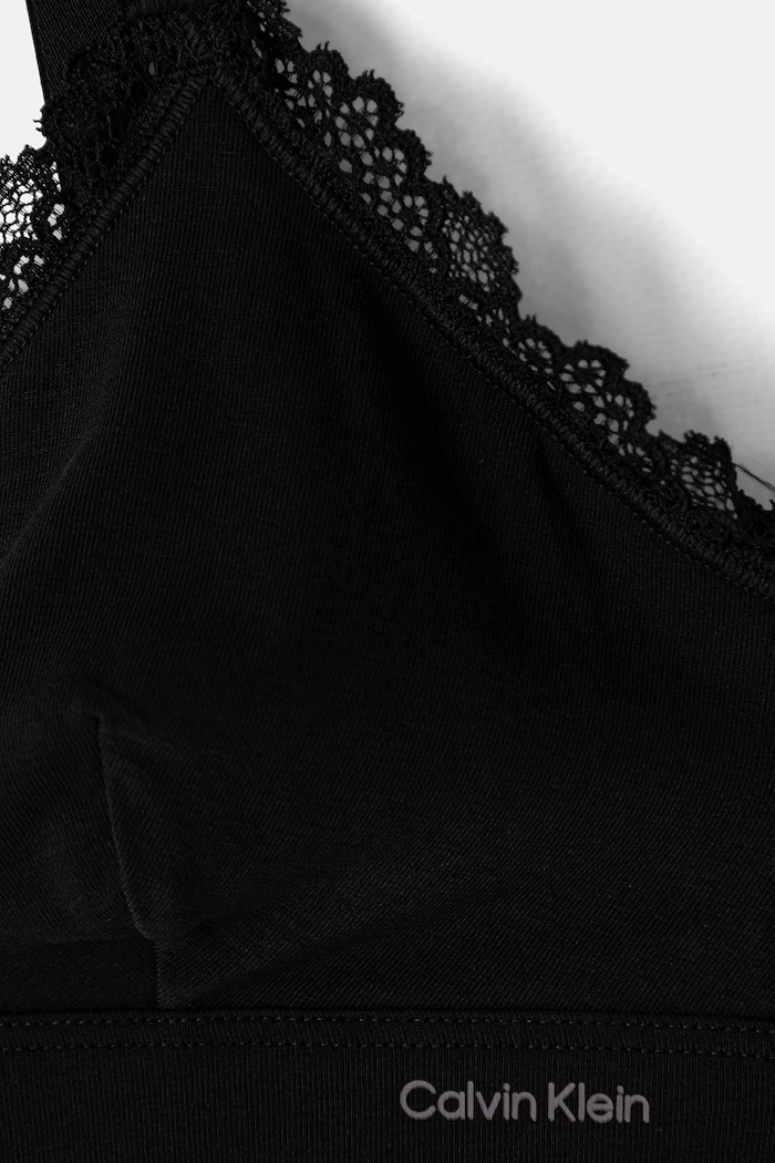 Calvin Klein Underwear biustonosz trójkątny bawełniany z elastanem 2-pack szary LV00QF9124