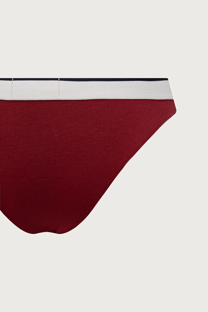 Odzież Emporio Armani Underwear Figi damskie bawełniane z elastanem 2-pack EW005195.AF27298 czerwony