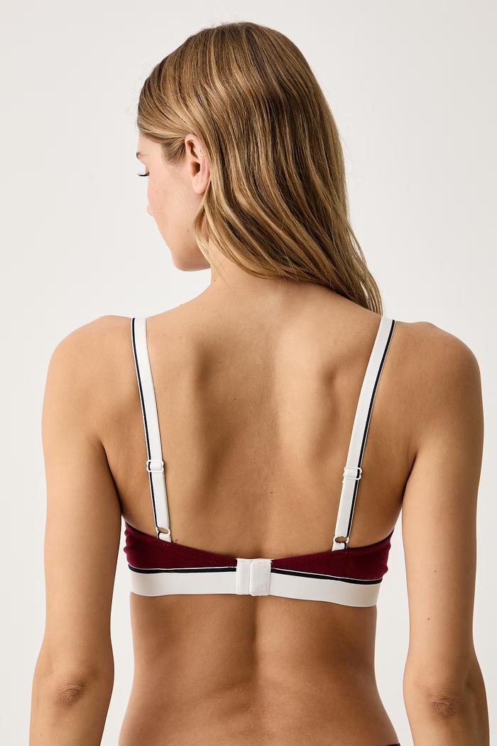 Emporio Armani Underwear Biustonosz z bawełną EW000442.AF27298 bordowy AW26