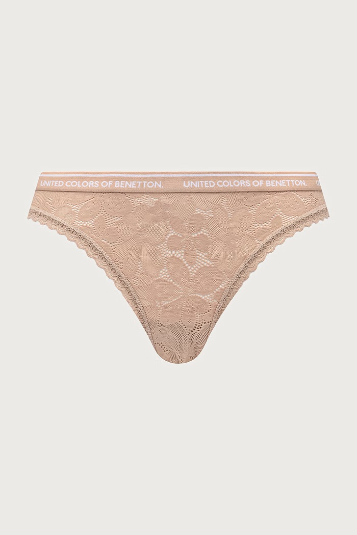 Odzież United Colors of Benetton Stringi damskie 2-pack 39J61S036 beżowy