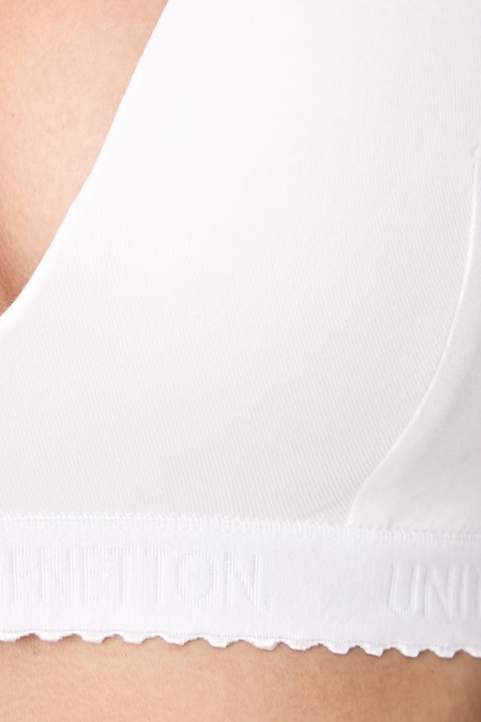 Odzież United Colors of Benetton Z bawełną 3G681R02G biały