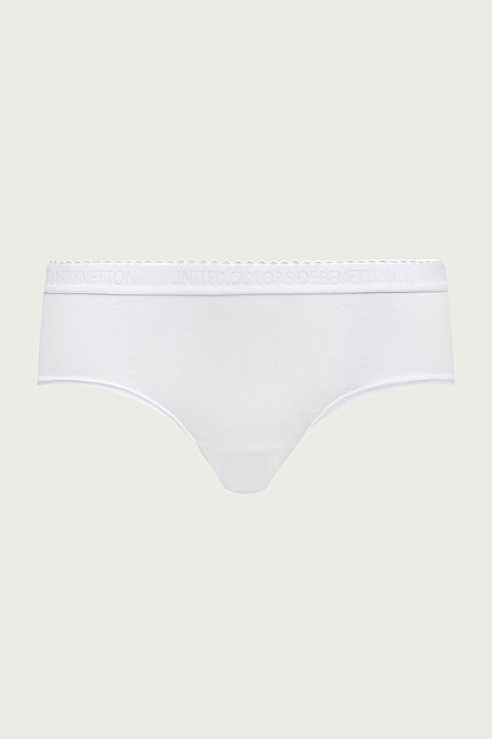 United Colors of Benetton Majtki damskie bawełniane z elastanem 3-pack 3G681S033 szary AW26