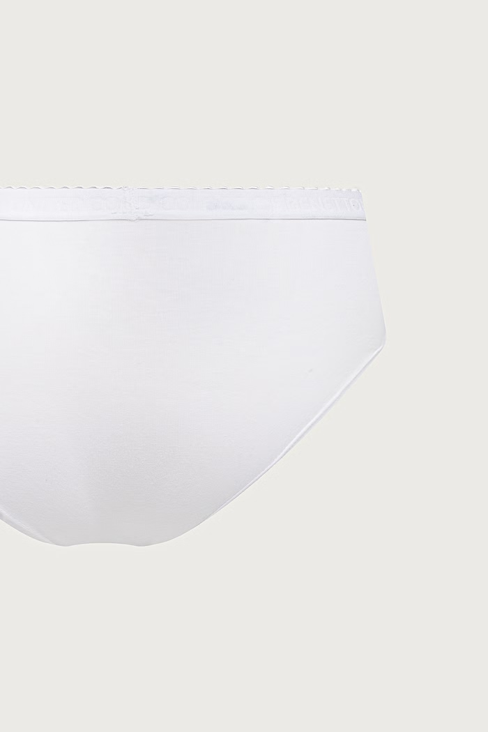 Majtki damskie bawełniane z elastanem 3-pack United Colors of Benetton szary 3G681S033