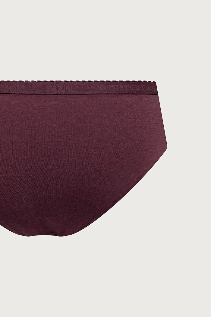 United Colors of Benetton Majtki damskie bawełniane z elastanem 3-pack 3G681S033