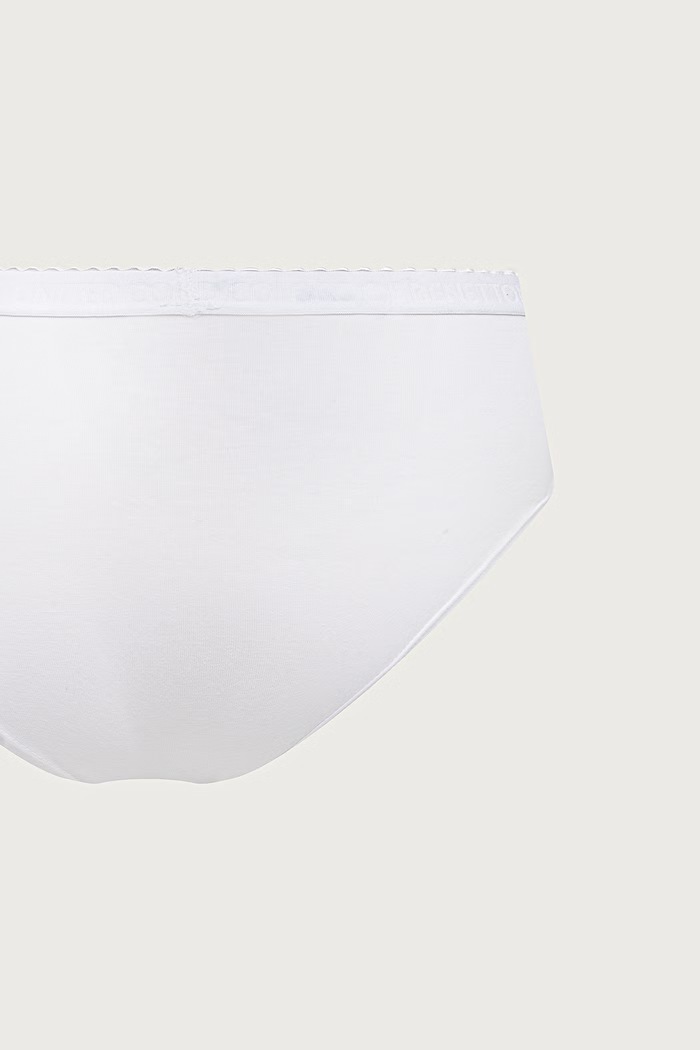 Majtki damskie bawełniane z elastanem 3-pack United Colors of Benetton czarny 3G681S033