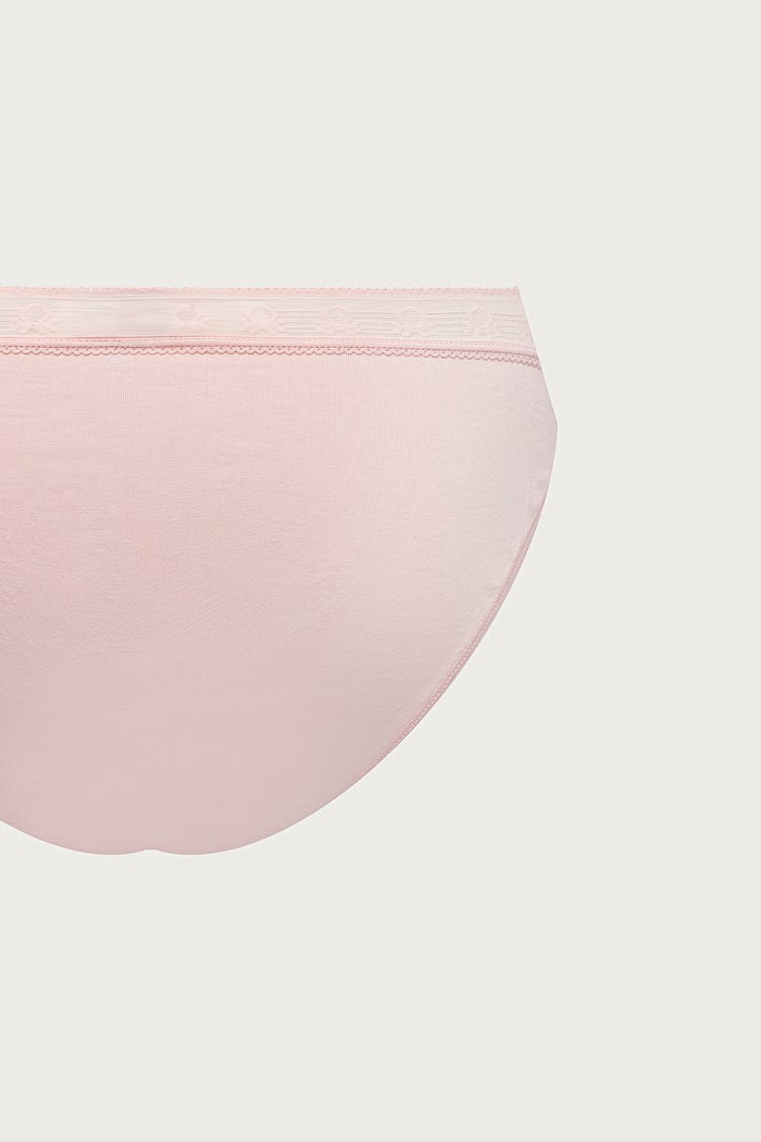Majtki damskie bawełniane z elastanem 3-pack United Colors of Benetton różowy 3G681S03A