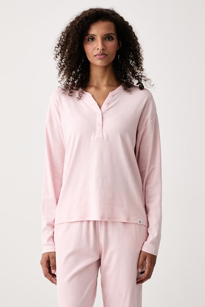 United Colors of Benetton Piżama damska bawełniana z elastanem 3OGU3P04M różowy AW26